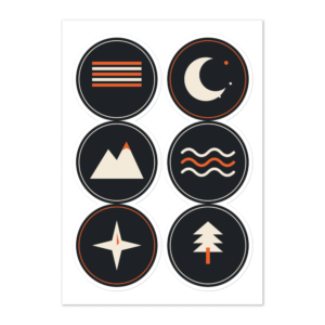 Trail Badges Sticker Sheet