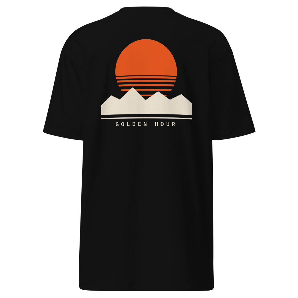 Golden Hour Heavyweight Tee, Black