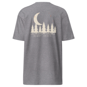 Night Shift Heavyweight Tee, Carbon Grey