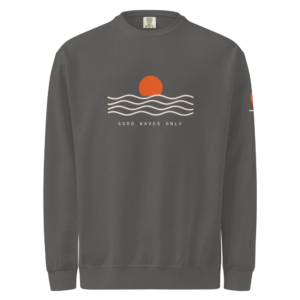 Good Waves Garment-Dyed Sweatshirt, Pepper