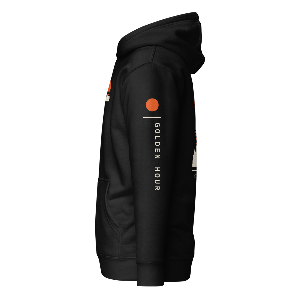 Golden Hour Pullover Hoodie, Black - Image 3