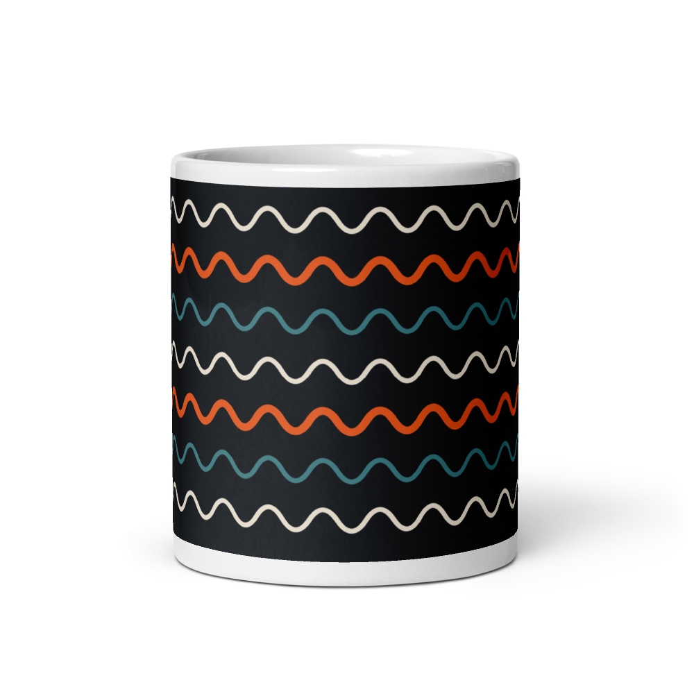 Wave Line Ceramic Mug - Image 3