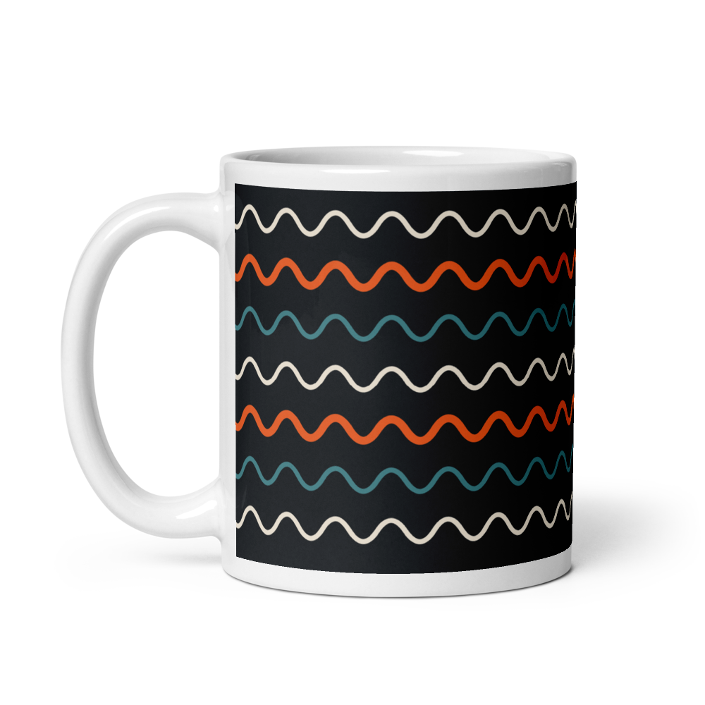 Wave Line Ceramic Mug - Image 2