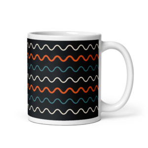 Wave Line Ceramic Mug